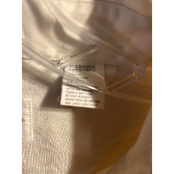 Ely Cattleman Vintage Men’s 20 White Cotton Blend Pearl Snap Western Shirt - Picture 12 of 12